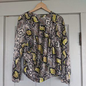 Universal Standard Satin Python Print Blouse